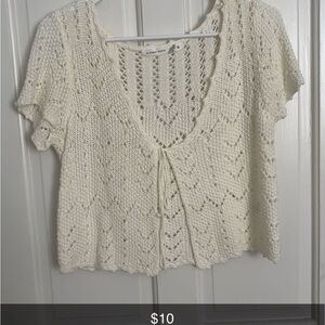 Altar'd State Cream Knit Sweater